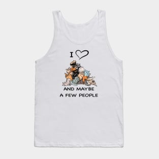 Cat Lady with cute cats | I love Cats and maybe a few people | Cat woman | cat girl Tank Top